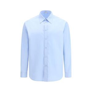 Loewe Men Classic Cotton Shirt With Embroidered Anagram Logo